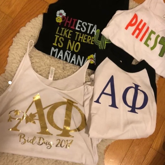 *SOLD* ALPHA PHI SHIRT BUNDLE - Picture 1 of 2